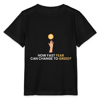 Wie schnell kann sich Angst in - Stanley/Stella Kinder T-Shirt MINI CREATOR  - Schwarz - Vorne - Mikhail (115cm)
