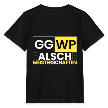 gg wp, faux championnats - T-shirt bio MINI CREATOR Stanley/Stella Enfant - noir - Devant - Mikhail (115cm)