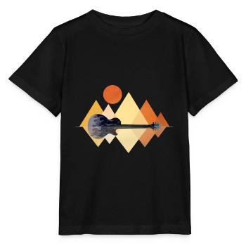 Guitar Electric Guitar Amplifier Les Paul Gift - Stanley/Stella MINI CREATOR Kids’ T-Shirt - black - Front - Mikhail (115cm)