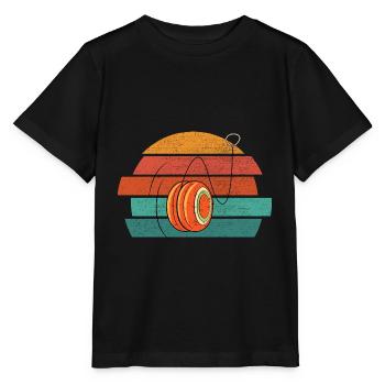 Jo-Jo Retro Vintage 90er Jahre Geschenk YoYo Jo Jo - Stanley/Stella Kinder T-Shirt MINI CREATOR  - Schwarz - Vorne - Mikhail (115cm)