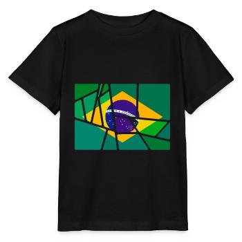 Brazil - Stanley/Stella MINI CREATOR Kids’ T-Shirt - black - Front - Mikhail (115cm)