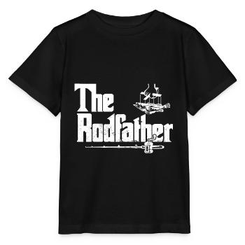 Fisherman Fishing Lover Father I Fishing Rod I - Stanley/Stella Kinder T-Shirt MINI CREATOR  - Schwarz - Vorne - Mikhail (115cm)