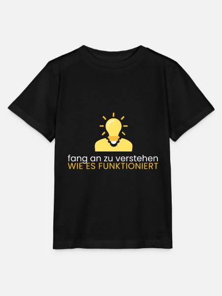 verstehe wie es funktioniert - Stanley/Stella Kinder T-Shirt MINI CREATOR - Schwarz