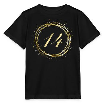14 - T-shirt bio MINI CREATOR Stanley/Stella Enfant - noir - Devant - Mikhail (115cm)