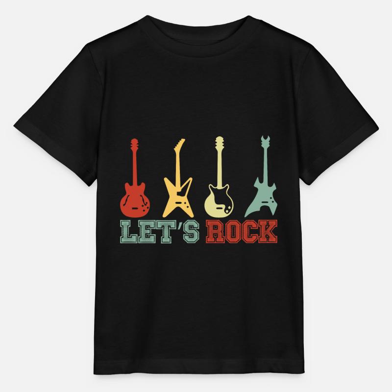 Guitares électriques rock - T-shirt bio MINI CREATOR Stanley/Stella Enfant - noir