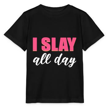 Tuer toute la journée. Un poison introverti - T-shirt bio MINI CREATOR Stanley/Stella Enfant - noir - Devant - Mikhail (115cm)