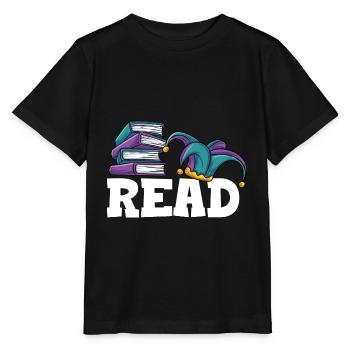 Lesen - Stanley/Stella Kinder T-Shirt MINI CREATOR  - Schwarz - Vorne - Mikhail (115cm)