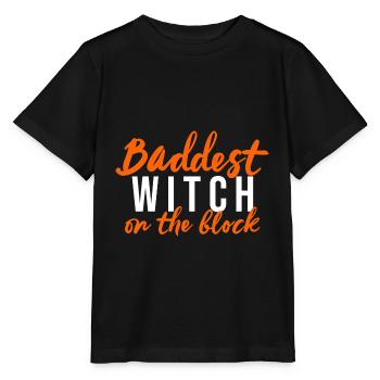 Halloween Witch Witchcraft Magic Magic Magic Magice Costume - Stanley/Stella MINI CREATOR Kids’ T-Shirt - black - Front - Mikhail (115cm)