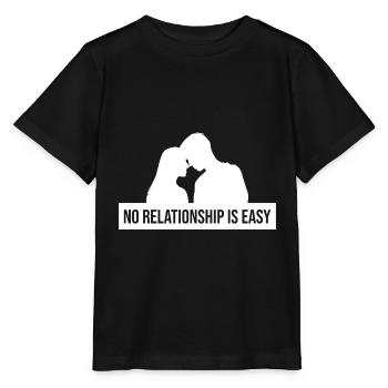 No relationship is easy - Stanley/Stella MINI CREATOR Kids’ T-Shirt - black - Front - Mikhail (115cm)