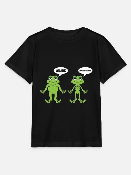 Quark Magerquark - lustige Frosch Grafik - Stanley/Stella Kinder T-Shirt MINI CREATOR  - Schwarz