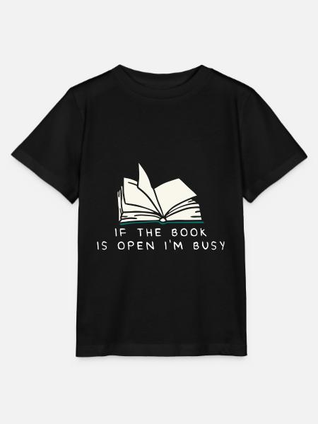 Bücher Lesen Leseratte Buch - Stanley/Stella Kinder T-Shirt MINI CREATOR  - Schwarz