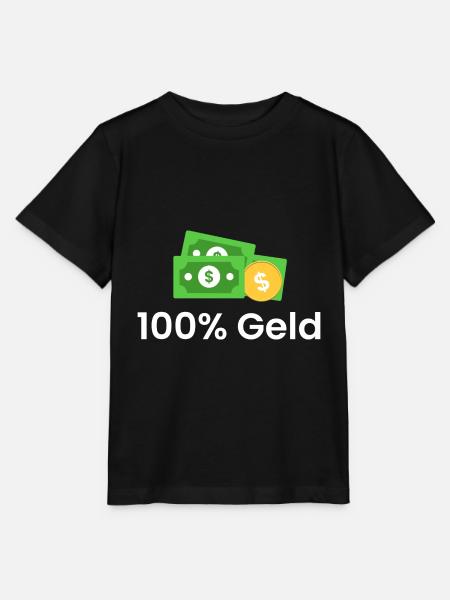 100% Geld - Stanley/Stella Kinder T-Shirt MINI CREATOR  - Schwarz