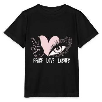 Eyelash Extensions For Technician or Esthetician - Stanley/Stella MINI CREATOR Kids’ T-Shirt - black - Front - Mikhail (115cm)