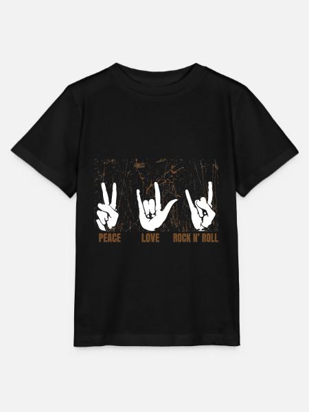 Rock & Heavy Metal Musik Geschenk - T-shirt MINI CREATOR barn från Stanley/Stella - svart