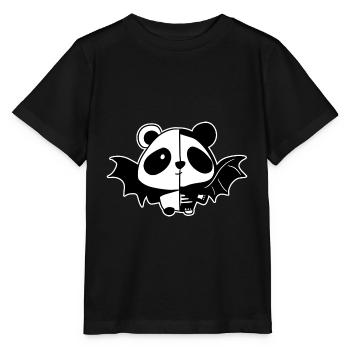 Nu Gothic Stil Panda Okkulte Hexerei Satanismus - Stanley/Stella Kinder T-Shirt MINI CREATOR  - Schwarz - Vorne - Mikhail (115cm)