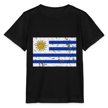 Uruguay - Stanley/Stella MINI CREATOR Kids’ T-Shirt - black - Front - Mikhail (115cm)