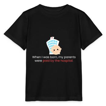 Als ich geboren wurde - Stanley/Stella Kinder T-Shirt MINI CREATOR  - Schwarz - Vorne - Mikhail (115cm)