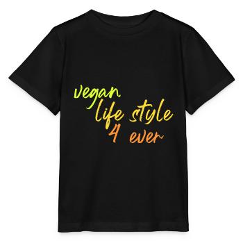 veganer Lebensstil 4 ever - Stanley/Stella Kinder T-Shirt MINI CREATOR  - Schwarz - Vorne - Mikhail (115cm)