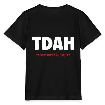 TDAH - T-shirt bio MINI CREATOR Stanley/Stella Enfant - noir - Devant - Mikhail (115cm)