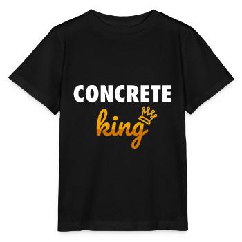Drôle de béton béton roi de béton ciment Père Fini - T-shirt bio MINI CREATOR Stanley/Stella Enfant - noir - Devant - Mikhail (115cm)