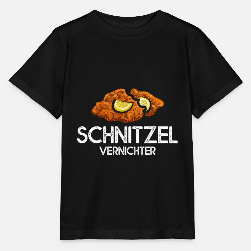 Schnitzel Vernichter Schnitzelfreunde - Stanley/Stella Kinder T-Shirt MINI CREATOR - Schwarz