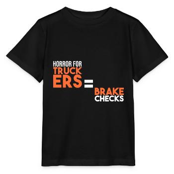 Horreur pour les camionneurs : la commande des freins - T-shirt bio MINI CREATOR Stanley/Stella Enfant - noir - Devant - Mikhail (115cm)