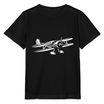 Avion ulm - T-shirt bio MINI CREATOR Stanley/Stella Enfant - noir - Devant - Mikhail (115cm)