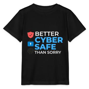 Cyber Security Information Computer Sicherheit - Stanley/Stella Kinder T-Shirt MINI CREATOR  - Schwarz - Vorne - Mikhail (115cm)