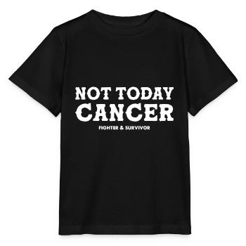 Pas aujourd’hui Combattant contre le cancer et survivant du sein - T-shirt bio MINI CREATOR Stanley/Stella Enfant - noir - Devant - Mikhail (115cm)