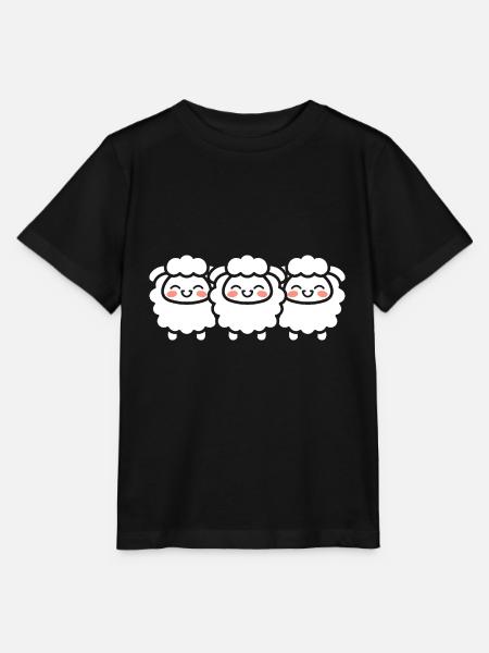 Schaf - Stanley/Stella Kinder T-Shirt MINI CREATOR  - Schwarz
