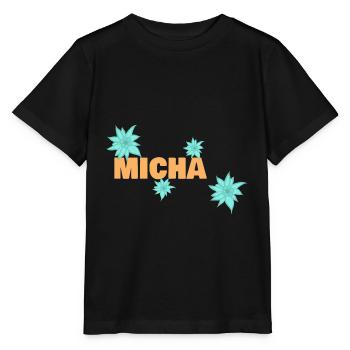 Edelweiss Micha - T-shirt bio MINI CREATOR Stanley/Stella Enfant - noir - Devant - Mikhail (115cm)