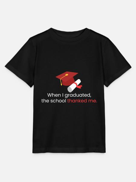 Als ich meinen Abschluss machte - Stanley/Stella Kinder T-Shirt MINI CREATOR - Schwarz