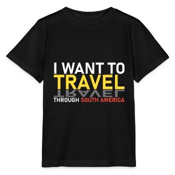 Voyage en Amérique du Sud - T-shirt bio MINI CREATOR Stanley/Stella Enfant - noir - Devant - Mikhail (115cm)