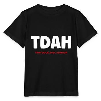 TDAH - T-shirt bio MINI CREATOR Stanley/Stella Enfant - noir - Devant - Mikhail (115cm)