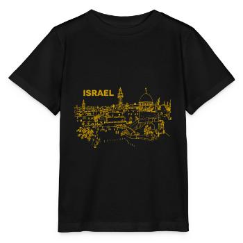 Israel - Stanley/Stella MINI CREATOR Kids’ T-Shirt - black - Front - Mikhail (115cm)