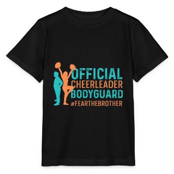 Cheerleader officiel - Bodyguard BackSpotter - T-shirt bio MINI CREATOR Stanley/Stella Enfant - noir - Devant - Mikhail (115cm)