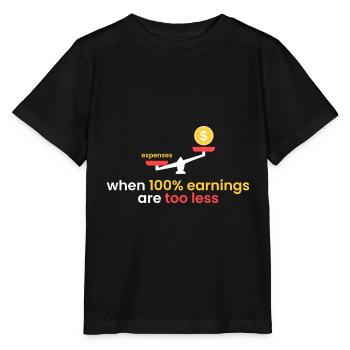 100% yield is too little - Stanley/Stella MINI CREATOR Kids’ T-Shirt - black - Front - Mikhail (115cm)
