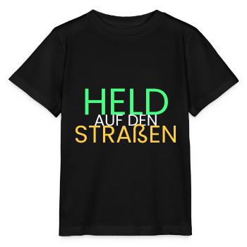 Held auf den Straßen - Stanley/Stella Kinder T-Shirt MINI CREATOR  - Schwarz - Vorne - Mikhail (115cm)