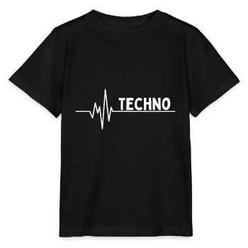 Fréquence pour Techno - Raverwear - T-shirt bio MINI CREATOR Stanley/Stella Enfant - noir - Devant - Mikhail (115cm)