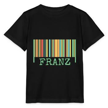 Strichcode Franz - Stanley/Stella Kinder T-Shirt MINI CREATOR  - Schwarz - Vorne - Mikhail (115cm)