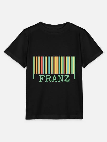 Strichcode Franz - Stanley/Stella Kinder T-Shirt MINI CREATOR - Schwarz