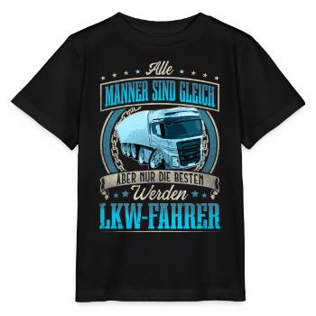 LKW Fahrer - Stanley/Stella Kinder T-Shirt MINI CREATOR  - Schwarz - Vorne - Mikhail (115cm)