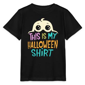 This is my Halloween shirt - Stanley/Stella MINI CREATOR Kids’ T-Shirt - black - Front - Mikhail (115cm)