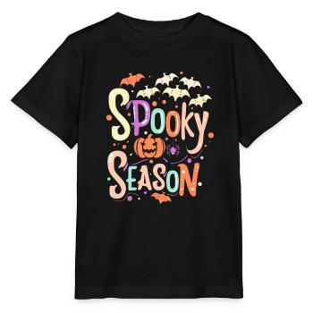 Halloween Spooky Season - Genieße den Spukspaß - Stanley/Stella Kinder T-Shirt MINI CREATOR  - Schwarz - Vorne - Mikhail (115cm)