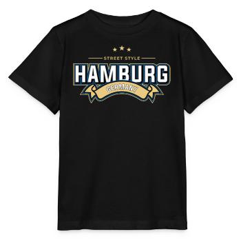 Hambourg - T-shirt bio MINI CREATOR Stanley/Stella Enfant - noir - Devant - Mikhail (115cm)
