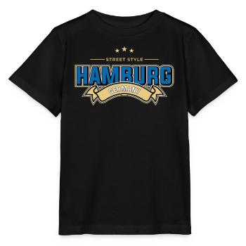 Hambourg - T-shirt bio MINI CREATOR Stanley/Stella Enfant - noir - Devant - Mikhail (115cm)