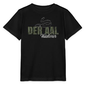Der Aal Flüsterer - Stanley/Stella Kinder T-Shirt MINI CREATOR  - Schwarz - Vorne - Mikhail (115cm)