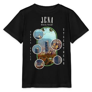Jena Allemagne City Skyline Accueil Amour - T-shirt bio MINI CREATOR Stanley/Stella Enfant - noir - Devant - Mikhail (115cm)