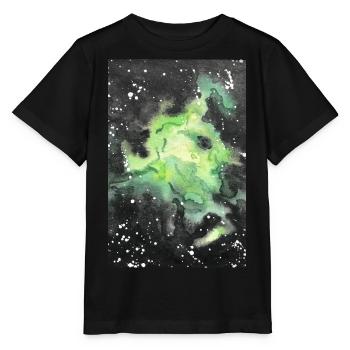 galaxy nebula galaxy nebula nerd astronomy space - Stanley/Stella MINI CREATOR Kids’ T-Shirt - black - Front - Mikhail (115cm)
