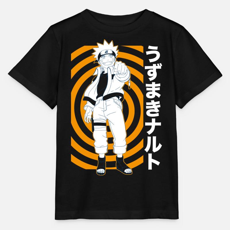 Naruto Cool Design Avec Naruto - T-shirt bio MINI CREATOR Stanley/Stella Enfant - noir